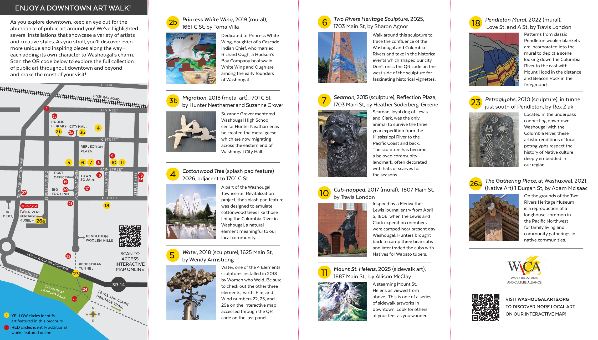 Downtown Washougal Art Walk Map Washougal Art Map