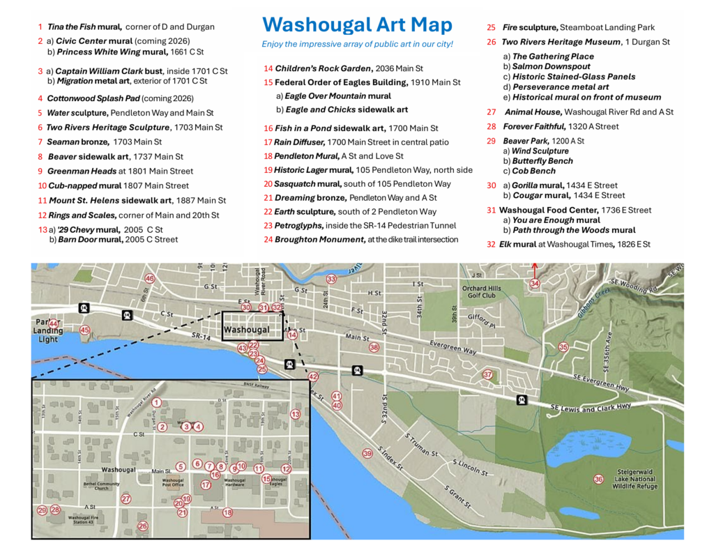 Washougal City Art Map1